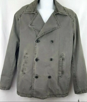 Abrigo Informal KENNETH COLE Select Hombres Doble Pecho Gris Polvo Talla M - Nuevo Foto 1 de 4