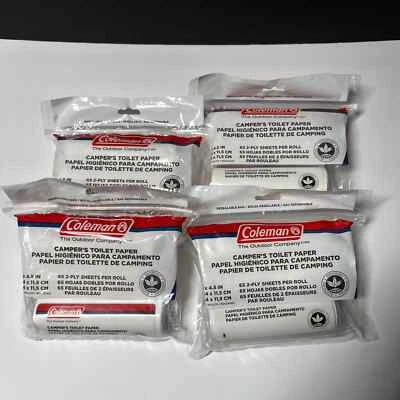 Papel higiénico Coleman Campers 3 rollos 65 hojas de 2 capas por paquete - paquete de 4 Foto 1 de 3