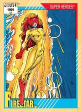 ✺Nouveau✺ 1991 MARVEL UNIVERSE Card FIRESTAR Super Heroes