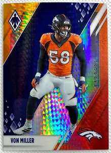 2021 Panini Phoenix Football Von Miller Fire Burst Card #34 SP Denver Broncos - Picture 1 of 2