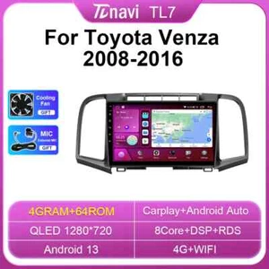 For Toyota Venza 2008-2016 Android Car Radio CarPlay GPS Multimedia Video Player - Picture 1 of 32