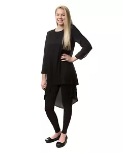 Ummah Couture High Low Dress Top Modest Muslim Hijab Fashion Long Sleeve Shirt - Picture 1 of 19