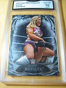 NATALYA 2015 TOPPS WWE UNDISPUTED BLACK # 30/99 GRADED 10 L@@@K - Picture 1 of 1