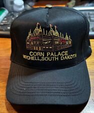 Vintage Corn Palace Mitchell, South Dakota Black Stitch Baseball Cap Hat #8A