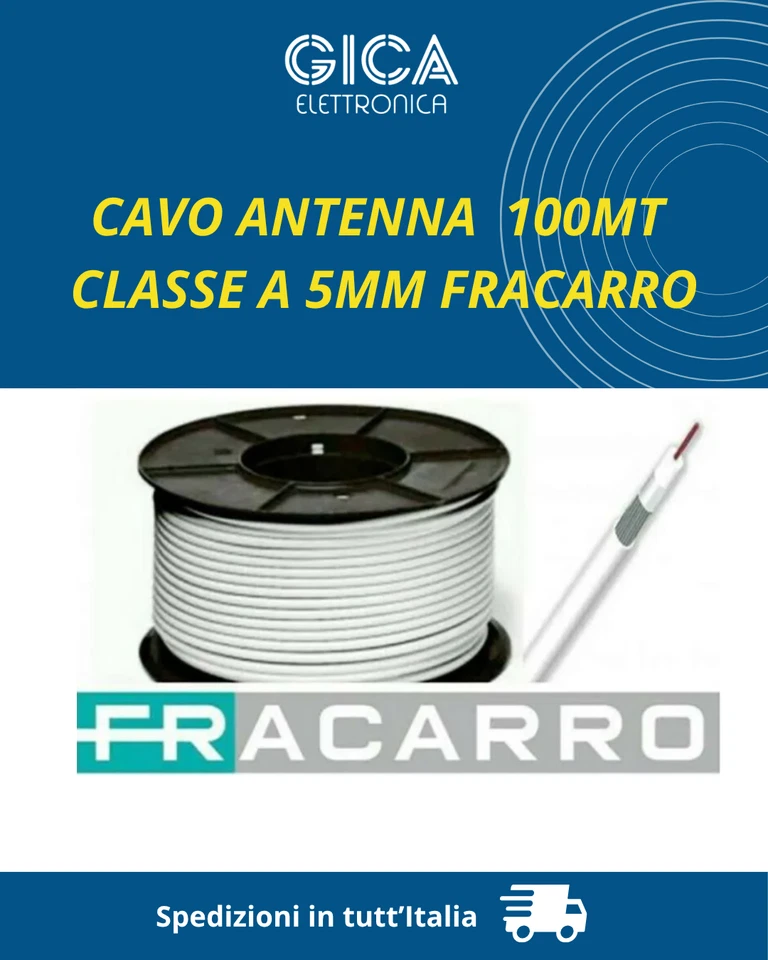 Fracarro PAS4025103 Matassa Cavo Coassiale in Guaina PVC - 100m