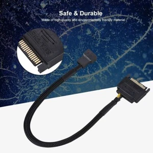 5Pcs 15Pin to 4Pin Cooling Fan Power Adapter Cable Converter 22AWG Cable - Afbeelding 1 van 8