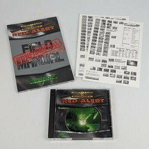 Command and Conquer Red Alert 2-CD Game w/ Manual & Reference Cards - no box