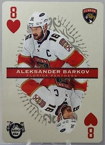 2021-22 O-Pee-Chee OPC Aleksander Barkov 8 of Hearts Playing Card Insert - Picture 1 of 2