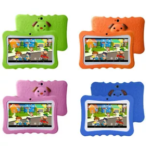 Kids Tablet PC 7" 8GB Android HD WiFi Quad Core For Children Kids Study Gift - Picture 1 of 30