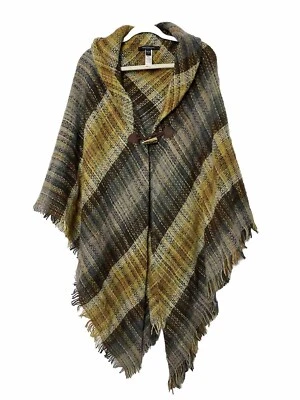 Poncho Capa Marc New York Andrew Marc OSFM Talla Única Flecos Asimétricos Palanca Foto 1 de 4