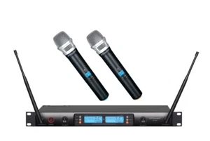 Sistema de micrófono de mano inalámbrico GTD 2x100 canal ajustable UHF 622H - Imagen 1 de 3