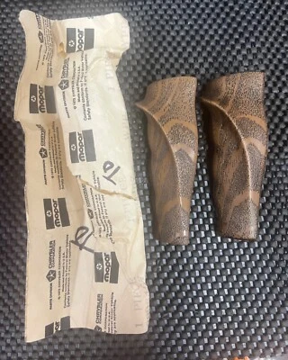 Hand Dyed Wood Grain Pistol Grips & Screws HURST OEM NEW Mopar Shifter Handles - Image 1 of 4