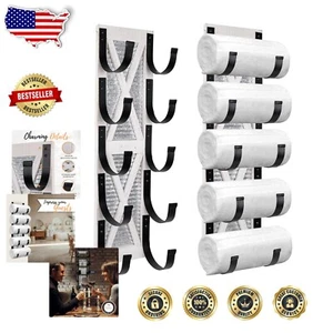 Chic Wall-Mounted Towel Holder & Wine Rack - Adds Vintage Flair to Your Home - Picture 1 of 10