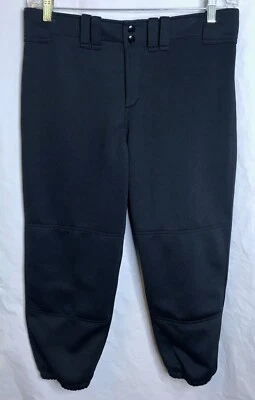 Pantalones de softbol Mizuno Performance negros grandes para mujer atléticos elásticos capri Foto 1 de 4