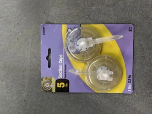2 White Suction Cup Hooks - Picture 1 of 2