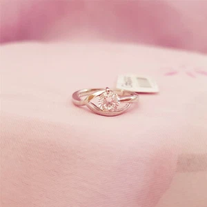Genuine 100% Real Sterling Silver Rings Size 7 . Clear CZ stone. FREE POST. R150 - Picture 1 of 3