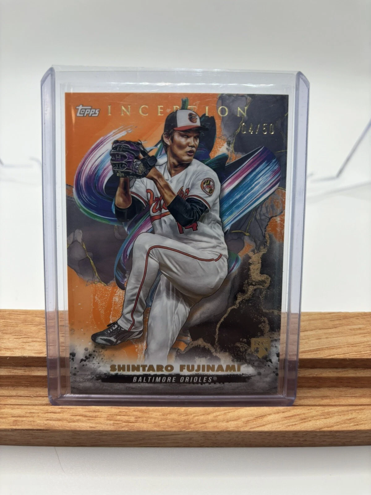 2023 Topps Inception Shintaro Fujinami Orange Rookie Card RC #/50 Orioles