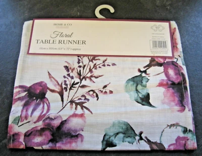 Purple Floral Placemats and Table Runners Decorative Fabric Dining Table Mats - Image 1 of 4