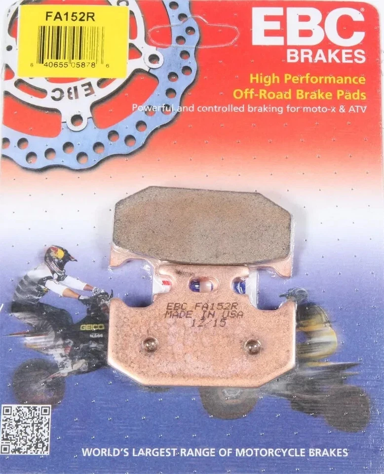 EBC FA152R R Sintered Brake Pads REAR Kawasaki KX125 KX250 89-94, KLX650R 93-96 - Image 1 of 1