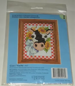 Candamar Designs "Cow" #5017 9B Counted Cross Stitch Kit NEW - Picture 1 of 2