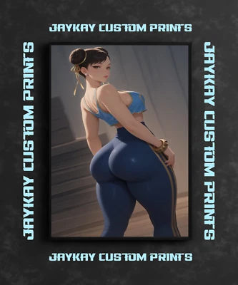 Sexy Chun Li Street Fighter Capcom Video Game Anime Poster Print - No Frame - Image 1 of 3