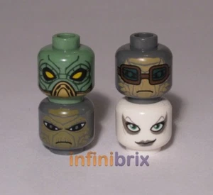4x Lego Star Wars Bounty Hunter Heads, Embo, Hondo, Shahan, Aurra Sing lot209 - Picture 1 of 1