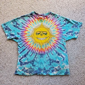 Vintage 1988 Jerry Jaspar Grateful Dead Sun & Moon Tie-Dye Single Stitch T-Shirt XL - Bild 1 von 15