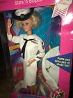 Barbie 1990 jupe marine et pantalon stars n rayures uniforme deuxième édition Mattel 9693