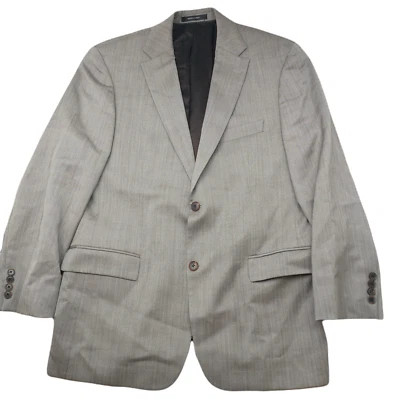 Blazer Hugo Boss Para Hombres 42R Gris Pasini 2 Botones Lana Abrigo Deportivo Traje Chaqueta Foto 1 de 4