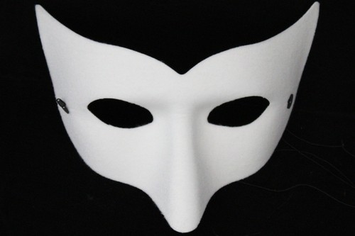 OFF WHITE Maschera lupo bianco sporco Halloween maschera animale vestito fantasia costume scatola da 6