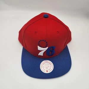 Philadelphia 76ers Mitchell & Ness NBA Snapback Hat 2Tone Hardwood Cap Sixers - Picture 1 of 5