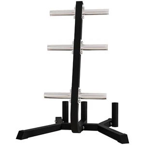 2-inch Weight Rack for Plates and 3 Bars, Olympic Weight Tree Bumper Plate - Picture 1 of 9