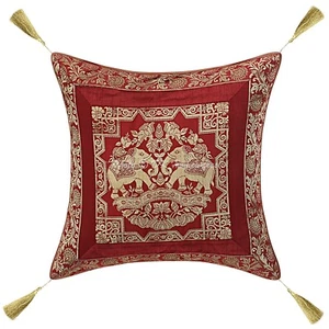 Brocade Jacquard Cushion Cover Decorative Bohemian Pillow Cases For Home Decor - Picture 1 of 5