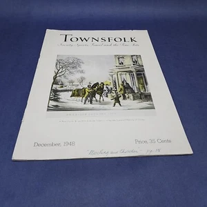 Townsfolk Magazine December 1948 Great Ads By Zenith, Lincoln & North Western - Picture 1 of 11