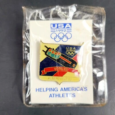 1992 USA Olympics Bobsled Albertville 1992 Olympic Pin - Image 1 of 3