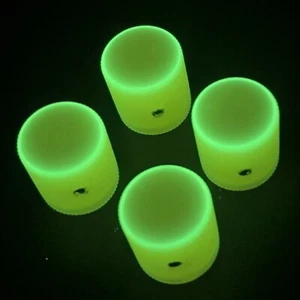 LIT Guitars & Accessories - Custom Knob Set - 6mm - GITD/UV Yellow(Set of 4) - Picture 1 of 3