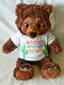 Build A Bear Plush Werewolf w/ Nacho Average Boss Shirt Howl Sound 16” New 2022 - Picture 1 of 11