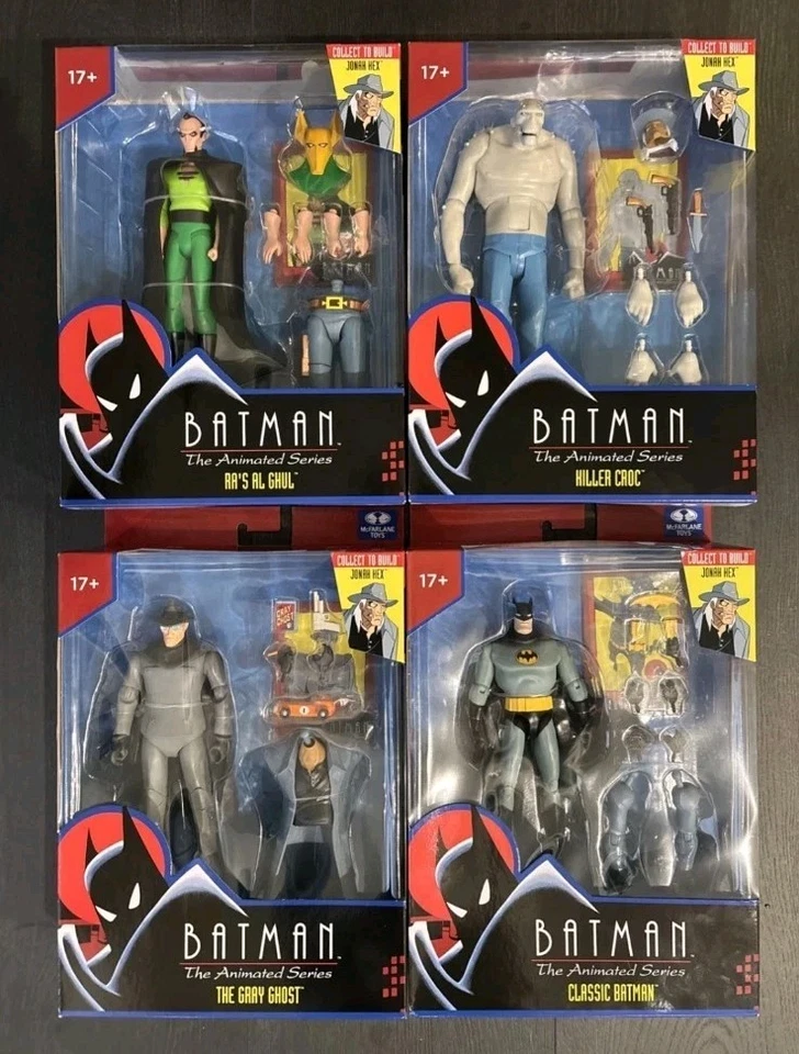 DC McFarlane Toys BTAS Grey Ghost, Killer Croc, Ras Al Ghul, Batman BAF Jonah Hex Foto 1 de 1