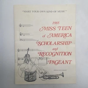1985 Miss Teen Of America Pageant Program Vintage - Picture 1 of 4