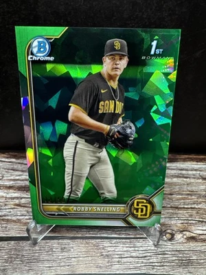 2022 Bowman Draft Robby Snelling Green Sapphire /50 #BDC-82 (RC) Sp - Image 1 of 4
