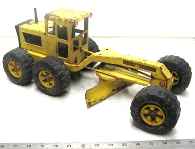 JUGUETE DE CONSTRUCCIÓN DE ACERO PRENSADO NIVELADORA DE CARRETERA TONKA VINTAGE AÑOS 70 Foto 1 de 4