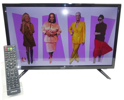 Linsar 24" LED  24LED450H Freeview High Definition TV & Remote - Hardly Used - Image 1 of 4
