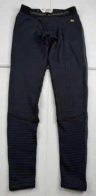 Under Armour Base Layer 4.0 Pants Black ColdGear Grid Fitted Fleece Skiing Men M - Image 1 of 4