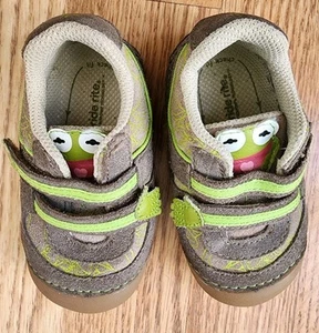 STRIDE RITE DISNEY KERMIT FROSCH KLEINKIND JUNGEN SCHUHE SNEAKER Gr. 5,5 BRAUN LEDER - Bild 1 von 6