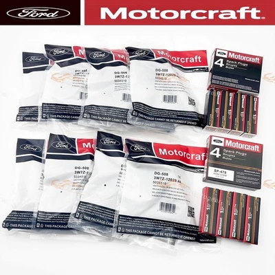 8Set OEM Motorcraft Ignition Coil DG508 &Spark Plug SP479 For Ford F150 4.6 5.4L - Imagem 1 de 4