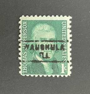 Wauchula, Florida Type 741 Precancel - 1 Cent Jefferson - USA #1278 - FL - Bild 1 von 1