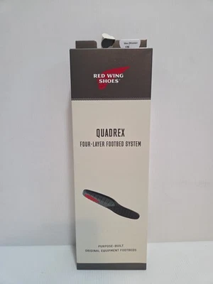 Red Wing Zapatos Sistema de Plantilla Quadrex Para Hombres 12D 96358 Almohadilla de Gel Moldeada Arco Espuma Top Foto 1 de 4