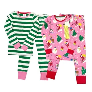 NWT Mini Boden Festive Friends Holiday PJ Bundle Size 6 - Picture 1 of 5