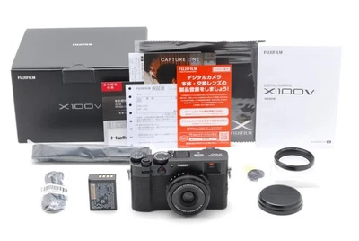 [SC: 100] Fujifilm X100V Black 26.1MP Digital Camera in Box Top Mint - Image 1 of 4