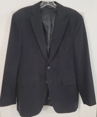 Banana Republic Men's Black Brushed Cotton 2 Button Blazer Size 38 Short - Image 1 of 4